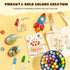 36 JUPITEARTH Colors Tempera Paint Sticks, Washable Rocket Paint Sticks for Kids, Non-Toxic and Quick Drying