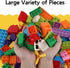 Liberty Imports Big Building Blocks, 166 Pieces with Storage Organizer Box, Educational Learning Toy Set for Toddlers