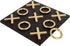 NIKKY HOME 12x12 Inch Tic Tac Toe Wood Game Board Classic Coffee