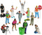 Constructive Playthings 12-Piece Diverse Career Toy Figure Set for Kids