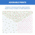 28x52 Inch (Pack 3), Delta Children Fitted Crib Sheets for Girls and Boys - Crib Sheet for Standard Crib and Toddler