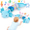 FVNPIHAM Baby Toys 6-12 Months, Musical Caterpillar Tummy Time Toys with Crinkle, Rattle,