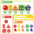 Daisiki 1 2 3 1-3 1-3 Montessori Toys for Year Old Girls Boys, Wooden Sensory Toys for Year Old Birthday Gifts