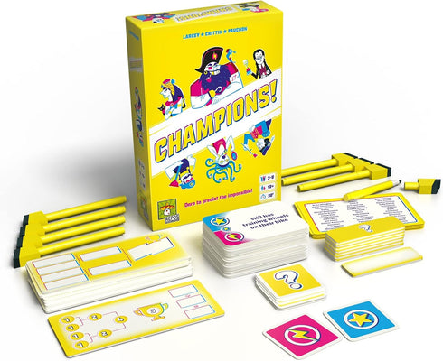 Champions! Party Game - Zany Dueling Game for Family Game Night, Fun for Kids and Adults, Ages 10+, 3-8 Players