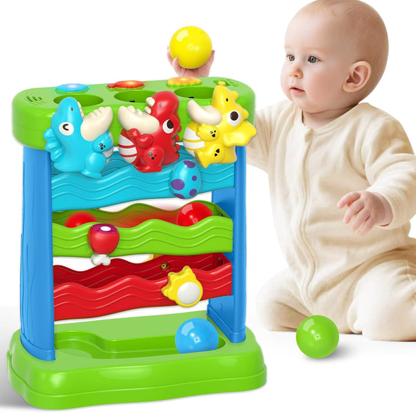 LACCHOUFEE Feeding The Dinosaur, Interactive Toddlers Toy, 1+ Year Old Baby Boys