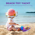 TOYANDONA Boat Bath Toy, Toddler Plastic Speed Boat for Fun and Educational Bath Time