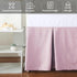 100% 400 Count 52"X28" 14" Crib Skirt Dust Ruffle, Egyptian Cotton Thread Soft Breathable Crib Bedding Skirt for Baby
