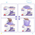 (500 Count) Baby Disposable Diaper Bags Easy-To-Tie Tabs Diaper Sacks with Lavender Scented Diaper Disposal or Pet