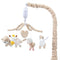 Musical Crib Mobile with 12 Lullabies, Rotating Arm and Detachable Plush Toys,