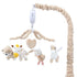 Musical Crib Mobile with 12 Lullabies, Rotating Arm and Detachable Plush Toys,