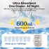 BubblePanda 2, Count 80) Overnight Diapers, Baby Diapers Nighttime Protection with Dual Absorbent Core, Wider Absorbent