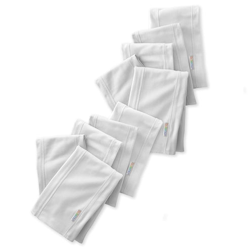 Butterblu Bailey 10-Pack Burp Cloths 100% Organic Cotton Knit for Newborn &