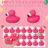 Honoson Flamingo Rubber Duckies, 50 Pcs - Pink Floating Bath Toys for Baby Shower Party Favors & Classroom Prizes
