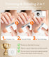 Whoalty Trimmer, 2-in-1 Trimmer Electric Nail Clipper for Toe & Finger Nails Dual-Blade PrecisionAutomatic Nail