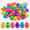 JIALWEN Plastic Easter Eggs 36PCS Printed Fillable Eggs Bright Colorful for Easter