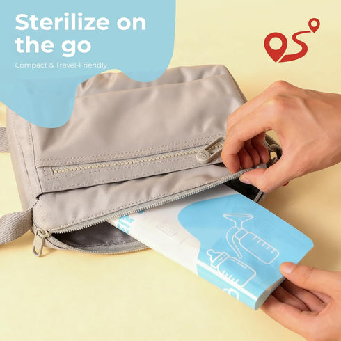 Gemdom 15 Pack 20 Microwave Steam Sterilizer Bags Plus, Large Size for Baby Bottles Soothers, Teethers, Breast Pump