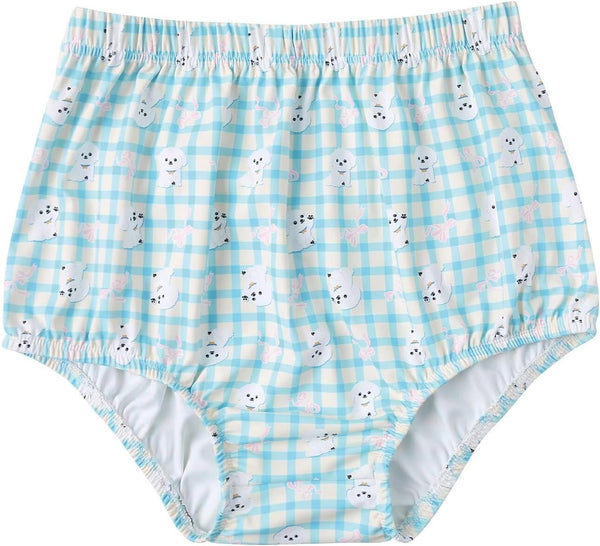 Landofgenie Diaper Cover for Adults Cute Puppy Printed Reusable Washable Elasticated Waistband