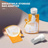 MOTOULAX Breast Milk Storage Bag Adapter Pollution Prevention Pump in Wide Mouth Milk Bag Adapter