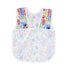 BapronBaby Rainbow Watercolor Floral Bapron - No Neck Tie Bib for Baby & Toddler, Soft Waterproof, Machine Washable