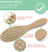Baby Hair Brush and Comb Set, 4 Piece Wooden Soft Bristle Set for Newborn Girl, Boy, Toddler