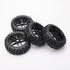 JIUWU High-Performance 4-Pack RC Off-Road 17mm Hex Wheels and Tires, 1/8 Scale RC Vehicle Durable Construction