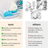 oogiebear Cradle Cap Brush Kit for Babies Gentle and Safe Scalp Massage Care with Sponge, Brush, and Comb for Newborns