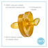 (0-6 1-Pack Simply Rubber Pacifiers - Shorter Nipple (Less Gagging) - Orthodontic - Small Newborn mos) - Heart-Shape