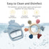 0-6 6-12 2 Pack Baby Teething Toys by Komfy LilLove, No Drop Teether and Ring Teether for Baby Teething Relief