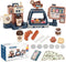 yoliyogo Pretend Play Coffee Maker Toy Role Play Coffee Shop Party Playset with