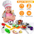 26PCS Set, Tigerhu Play Kitchen Accessories, Kitchen Pretend Play Cooking Toys w/ Stainless Steel Cookware, Apron