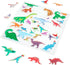 Set 36 Melissa & Doug Dinosaur Puffy Sticker Play Travel Toy with Double-Sided Background, Reusable Puffy Stickers