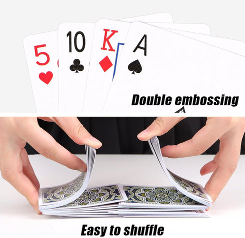 Metsyth 2 Pack, Set Playing Cards Deck of Cards, Standard Poker Card for Adults,Easy Shuffle Unique Design Fun Card