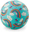 Crocodile Creek Rubber Playground Ball, PVC-Free Durable Design for Outdoor Games, 7” Size, Rainbow Dreams