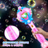 Beria Princess Toy Bubble Wand, Birthday Gifts for Girls 3-8, Light Up Bubbles Machine for Kids