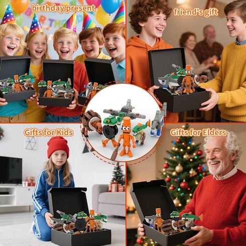 WDYTWFA Set 290PCS 6-in-1 6+, Brainrot Building Blocks brainrot Toys, STEM Construction Toys for Ages DIY Creative