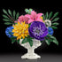 Botanicals Flower Bouquet Building Set - Includes Hydrangeas, Snapdragons, Peonies & More,