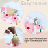 16 Pieces Wood Pacifier Clips Teething Grasping Toy Suspender Clips Natural Beech Wood Holder Charm DIY Accessories
