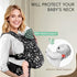 100% Baby Carrier Newborn to Toddler, Ergonomic and Adjustable Infant Baby Carrier Cotton with Head Support by Fruiteam