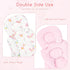Infant Car Seat Insert for Newborn Girls Boys, Reversible Baby Carseat Head Support with Strap Pads, Soft Baby Car Seat
