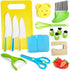 Chanking 17 Pieces Kids Safe Knife Set for Real Cooking Child-Friendly Plastic Chef