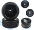 4PCS 1:10 On Road RC Tires with 12mm Hub Wheel Rims, Concentric Hard Dish for Touring Racing Cars, Black
