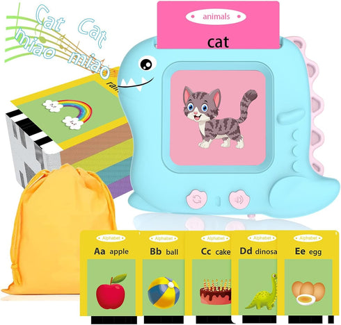 Pocket Speech Talking Flash Cards, 336 Sight Words for Toddlers, Montessori Audible Speech Buddy Learning Materials