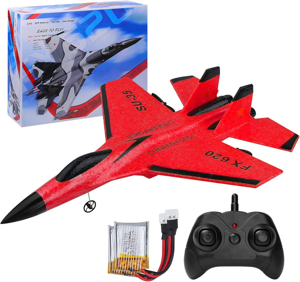 Beffkkip RC Airplane 2CH RC Plane 2.4GHz Remote Control Plane RTF SU35 RC