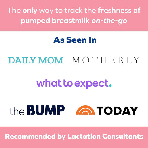 Talbot's 20 Count Dr. Mom MilkFresh Breastmilk Freshness Sensors - Pairs with App to Monitor Time and Temperature