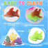 MACALOCA 1-3 4-8, Toddler Easter Egg Fillers Color Changing No Hole Bath Toys for Kids Ages Toddler Bath Toys Sea