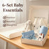 Tiny Treasures Set Set, Packaging New Baby Gift Basket with Adorable Newborn Essentials for Baby Girl and Boy | Quality