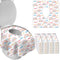 DEEKI 40 Pack Toilet Seat Covers Disposable, Safe No-Slip Waterproof for Kids Toddlers