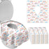 DEEKI 40 Pack Toilet Seat Covers Disposable, Safe No-Slip Waterproof for Kids Toddlers