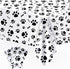 3 Pack Puppy Dog Paw Print Plastic Tablecloth, Large Disposable Rectangle Cover for Pet Birthday Party