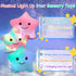 Toddlers,14" 3 4 5 6 7 8 9 10 Subao Sensory Toys for Toddler Pillow with Light & Music,Plush Star Night Light for Kids